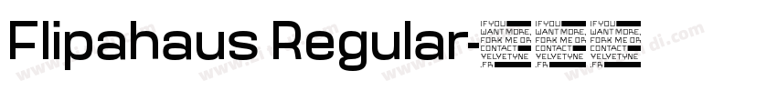 Flipahaus Regular字体转换